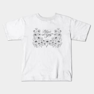 Florals and Self Love Kids T-Shirt